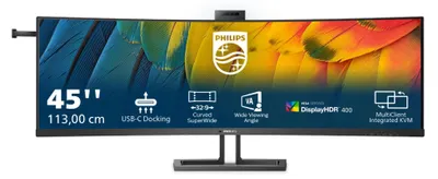 Produktbild von Philips 45B1U6900CH - 6000 Series - LED-Monitor - gebogen - 114.3 cm (45")