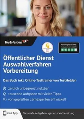 Produktbild von Öffentlicher Dienst Auswahlverfahren Vorbereitung: Das Buch inkl. Online-Testtrainer von TestHelden