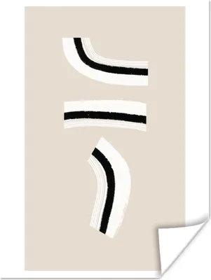 Produktbild von MuchoWow® Poster Linie - Pastell - Gestaltung 120x160 cm - Wandbilder