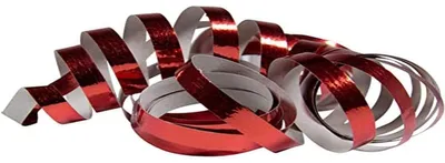 Metallische Serpentinen, rot, 4 m, 2 Rollen
