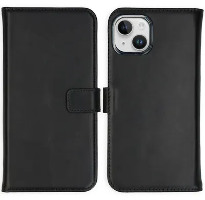 Imagen del producto de Funda de Cuero Auténtico tipo Libro para Apple iPhone 15 -