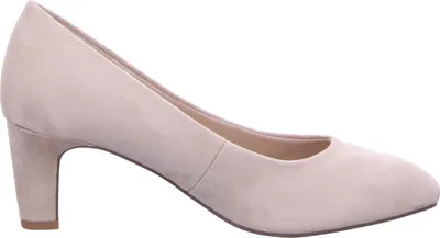 Produktbild von Tamaris Damen Pumps klassisch rund Blockabsatz samtige Haptik 1-22418-41, Größe:41 EU, Farbe:Beige