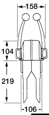 Produktbild von UFLEX Einhebelsteuerung, Zwillingsmotor - Osculati 45.104.00