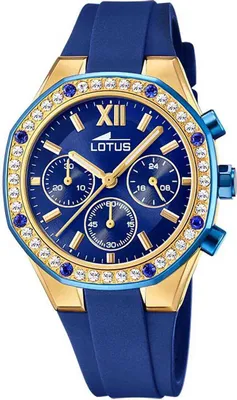 Produktbild von Lotus Damen Uhr Classic Elegant Silikon Armbanduhr blau UL18876/1