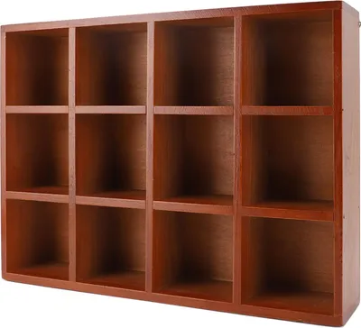 Zdjęcie produktu dla Drewniany organizer na biurko z wieloma przegródkami Drewniany organizer na biurko w stylu vintage z uchwytem na akcesoria biurowe