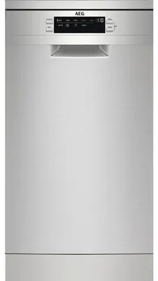 Obrázok produktu pre AEG FFB73527ZM, Voľne stojaci, Slimline (45 cm), Nerezová oceľ, Čierna, Tlačidlá, LED