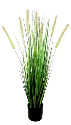 Produktbild von Künstliches Fuchsschwanzgras im Topf Gras Kunstpflanze Kunstgras Ziergras Grünpflanzen Dekogras Grasbüschel Ziergras Deko Grasarrangement Borstenhirse Panicoideae Süßgräser Setaria