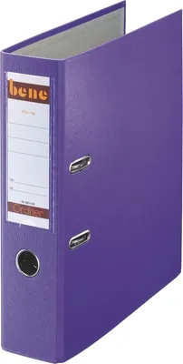 Produktbild von Ordner A4 Kunststoff 80mm violett Packung mit 20 Stück