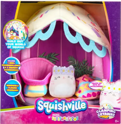 Produktbild von Squishmallows Squishville Glamping Getaway Deluxe-Spielset