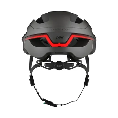 Produktbild von Fahrradhelm CRNK Angler Alpha - Metallic Black - M - Bluetooth - LED - Blinker