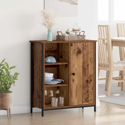 Image de vidaXL Buffet vieux bois 70 x 30 x 80 cm Bois composite