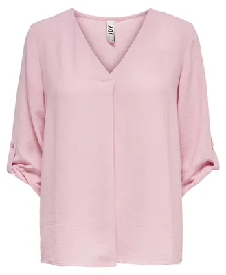 Produktbild von JDY Damen JDY Lange Hemd Bluse 3/4 Ärmel JDYDIVYA Freizeit Tunika Größe: 38