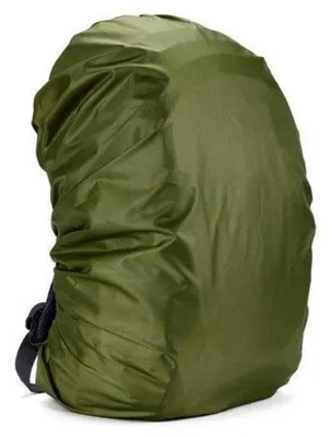 Obrázok produktu pre Nepremokavý obal na batoh, armádna zelená, 35 litrov, nylon