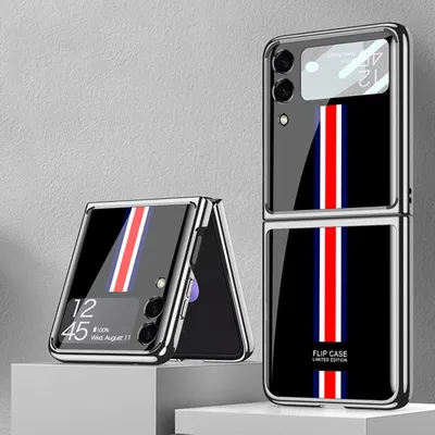 Image de Étui en verre peint par galvanoplastie M12 pour Samsung Galaxy Z Flip3 5G