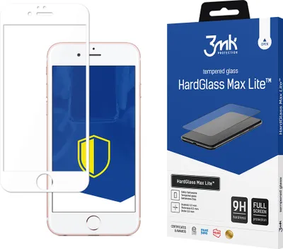 Zdjęcie produktu dla 3mk HardGlass Max Lite - szkło ochronne iPhone 6 Plus KP21023