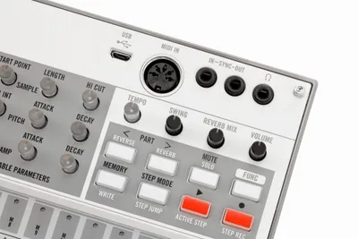 Produktbild von Korg volca sample2, 16 Bit, 31,25 kHz, Grau, Micro-USB B, AC, Akku, AA