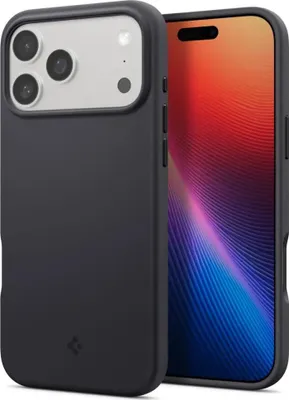Zdjęcie produktu dla Spigen Silicone Fit (MagFit), Pokrowiec, Apple, iPhone 17 Pro, 16 cm (6.3"), Czarny