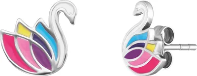 Produktbild von Herzengel HEE-SWAN Mädchen Ohrstecker Schwan Silber