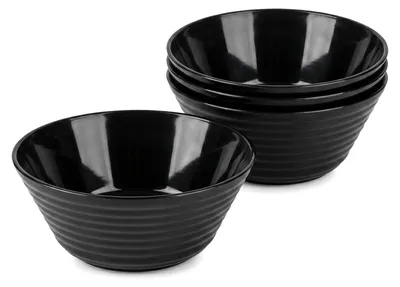 Obrázok produktu pre Solidchoice – Súprava 4 opakovateľne použiteľných plastových tanierov, priemer 20 cm
