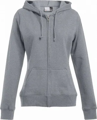 Produktbild von Zip Hoodie Jacke 80-20 Damen, Sportgrau, XL