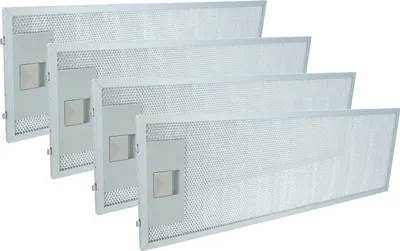 Produktbild von vhbw 4x Filter kompatibel mit AEG DF6260ML/1, DF6160-ML, DF6160-ML/A, CHDF6260ML/GB, 942122730, DF6260-ML Dunstabzugshaube, Kunststoff, Metall
