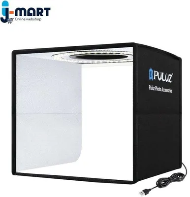 Obrázek produktu pro LED fotoateliér s možností rozložení – 12 různých pozadí – USB – LED světelný box