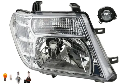 Produktbild von Scheinwerfer passend für Nissan Pathfinder R51 01/2010- H4 R +Nebel+Leuchtmittel 260105X10B 26150EA500 26150EA525 Johns