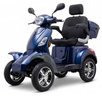 Produktbild von Seniorenmobil VITA CARE 4000 Li - 25 km/h, 1000W Motor, 60V/20Ah Lithium-Akku, 50 km Reichweite, Straßenzulassung, Blau – von Elektroroller Futura