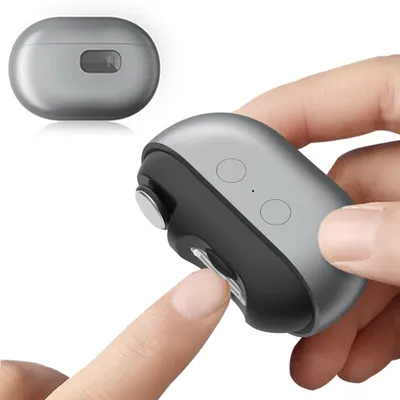 Produktbild von 3 in 1 Elektrischer Nagelknipser Polier Nagelfang USB C tragbar Grau