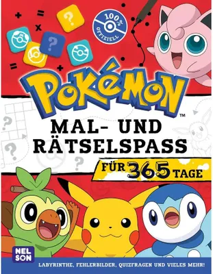 Obrázok produktu pre Pokémon Activity-Buch: Mal- und Rätselspaß für 365 Tage
