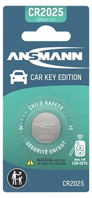 Produktbild von Ansmann CR2025 Lithium-Knopfzelle, Einwegbatterie, CR2025, Lithium, 3 V, 1 Stück(e), Endnutzer