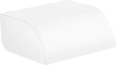 Produktbild von Hansgrohe Toilettenpapierhalter mit Deckel Axor Universal Circular mattweiss, 42858700