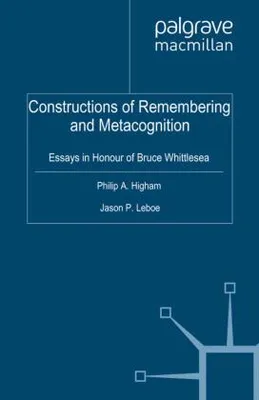 Produktbild von Constructions of Remembering and Metacognition