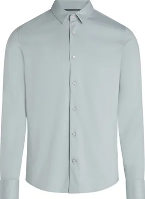 Image de Calvin Klein Smooth Coton Slim Overhemp Gris - Grand L