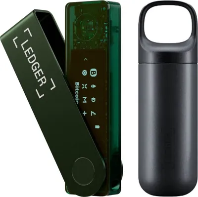 Produktbild von Ledger Nano X Emerald Green + Pod - Hardware Wallet Bundle - Bluetooth - Originele Ledger Pod