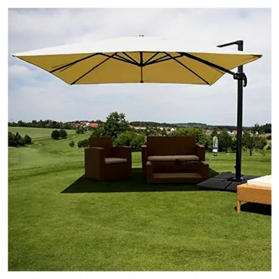 Produktbild von Gastronomie-Ampelschirm, Sonnenschirm, 3x4m (Ø5m) Polyester/Alu 26kg mit drehbarem Ständer