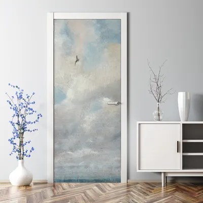 Produktbild von Dekorative Türaufkleber selbstklebend Klebefolie Türtapete Türfolie Bewölkter Himmel 77 x 200 cm