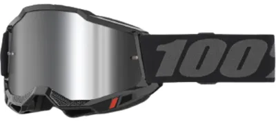 Produktbild von 100% Goggle Accuri 2 Black - Mirror Silver Lens schwarz