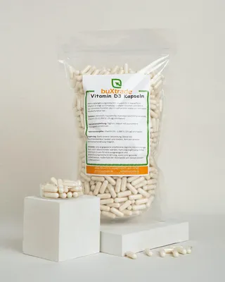 Produktbild von 500 g Vitamin D3 Tabletten | Sonnenvitamin | Kapseln