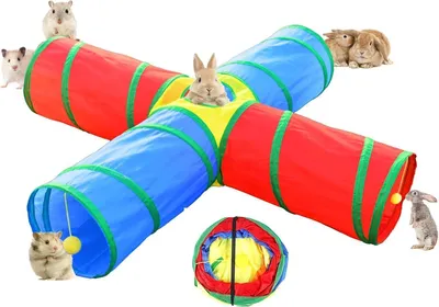 Obrázek produktu pro Králík morče tunel hračka 4 způsoby skládací
