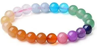 Productafbeelding van Kristallen armband, dames en heren, parelarmband, natuursteen, chakra, 8mm, elastisch