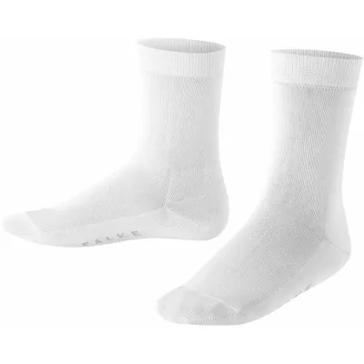 Productafbeelding van FALKE Uni kindersokken, model Baumwolle Finesse K, katoen, effen kleur, 1 paar, wit