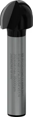 Produktbild von PRO Hohlkehlfräser, R 1/4", S 1/4"
