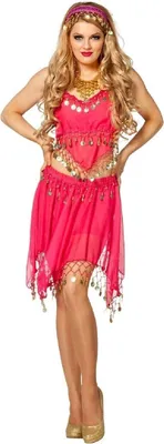 Produktbild von W4468E-L-XL-pink Damen Bauchtänzerin Orient Dame Gr.L-XL