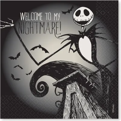 Zdjęcie produktu dla Serwetki Nightmare Before Christmas | 16 szt. 33 x 33 cm