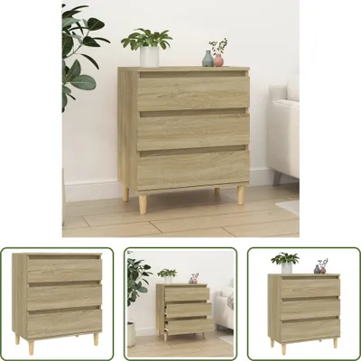 Produktbild von The Living Store Sideboard Sonoma-Eiche 60x35x70 cm Holzwerkstoff