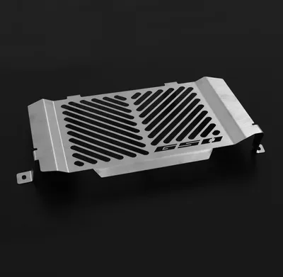 Productafbeelding van ZIEGER radiatorafdekking, compatibel met CFMoto 650 NK, designlogo, zilver