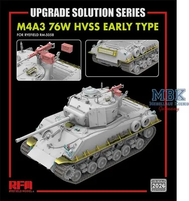 Image de MODÈLE DE CHAMP DE SEIGLE RFM2026 Sherman M4A3 76W HVSS - mise à niveau pour RFM5058
