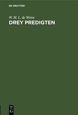 Produktbild von Drey Predigten