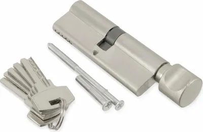 Image de Cylindre de fermeture de sécurité MASTERPROOF avec bouton 1019-PJXY, 90 mm